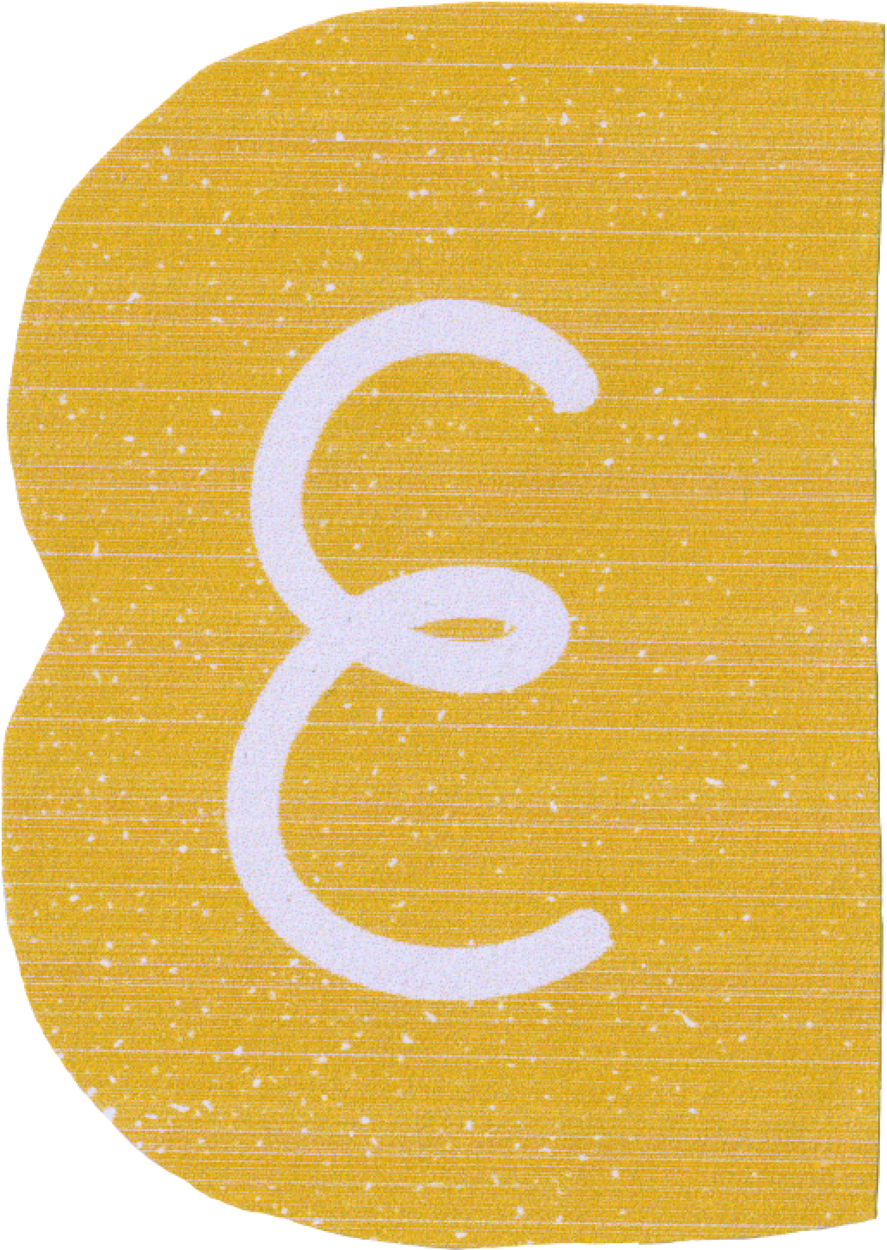 DIY Zine Modular Letter E